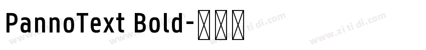 PannoText Bold字体转换